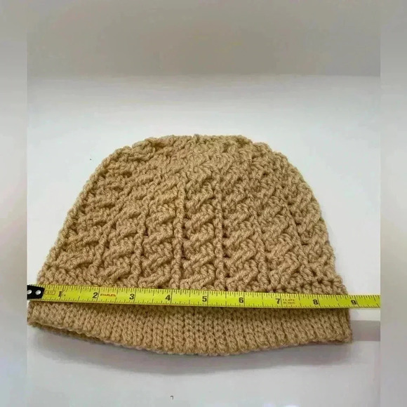 Tan Handmade Beanie - Picture 3 of 4